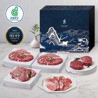 (혁신)강원한우 로스세트 1호, 1+등급 이상, 총 1.5kg(등심 300g 2팩, 안심 300g 1팩, 채끝 300g 1팩, 특수부위 300g 1팩)