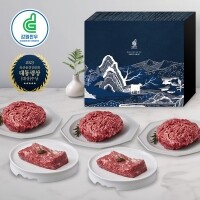 (혁신)강원한우 정육세트 1호, 1+등급 이상, 총 1.5kg(불고기 300g 3팩, 양지국거리 300g 2팩)