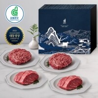 (혁신)강원한우 정육세트 2호, 1+등급 이상, 총 1.2kg(불고기 300g 2팩, 덩어리국거리 300g 2팩)